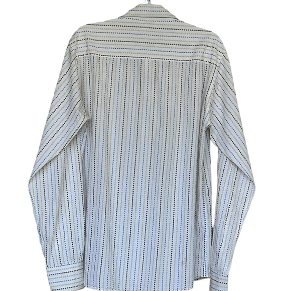 Fossil Brand Jeans Button Down Long Sleeves Shirt Size XL Retro Print Colors - Picture 6 of 6